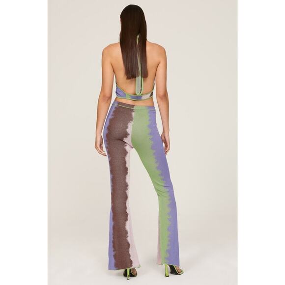 HOUSE OF SUNNY She’s Electric Multicolored Festival Pull-On Pants Size US 10 - Picture 2 of 11